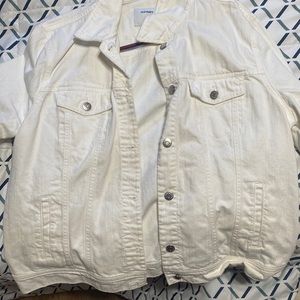 White denim jacket